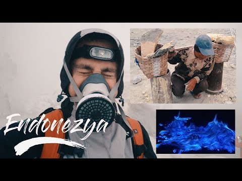 Video: Endonezya'nın Mavi Ateş Yanardağı Kawah Ijen'i Ziyaret Etme