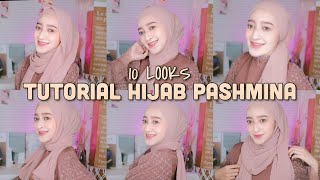 TUTORIAL HIJAB PASHMINA 2020 (10 LOOKS) | Seviq Febinita