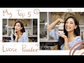 MY TOP 5 LOCAL LOOSE POWDER! (Bedak ringan murah & bagus!)