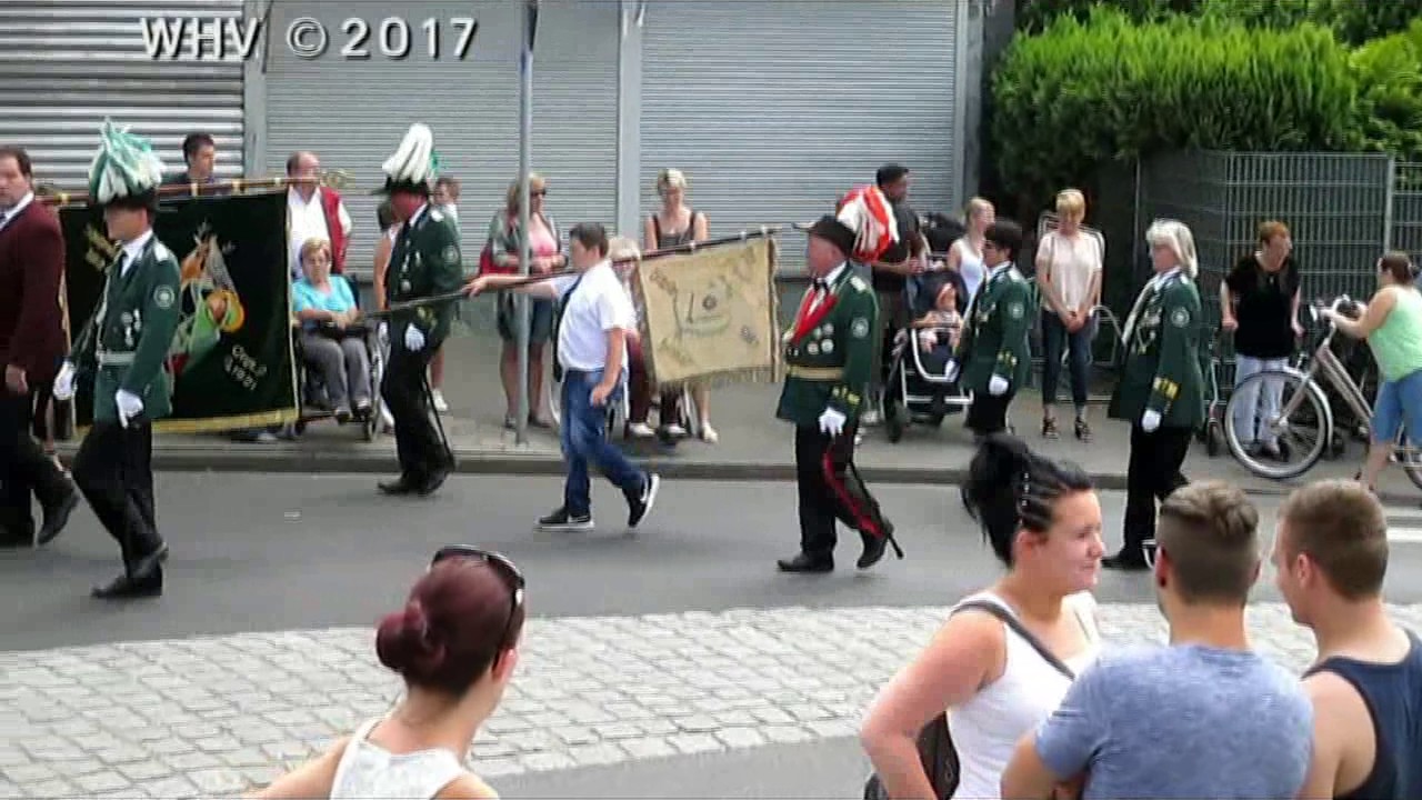 Schützenumzug zum Schützenfest der St. Sebastianus Schützenbruderschaft Aldenhoven am 18.06.2017