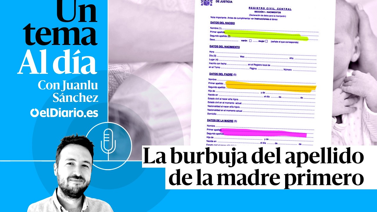 🎙 PODCAST | La burbuja del apellido de la madre primero · UN TEMA AL DÍA