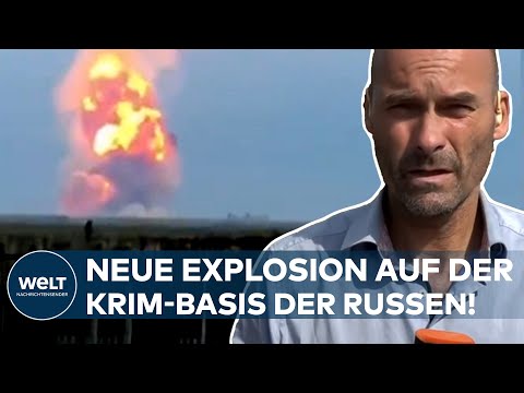 PUTINS KRIEG: Neue Explosion auf Krim-Basis der Russen! Munitionslager detoniert