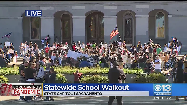 Hundreds Protest School COVID-19 Vaccine Mandate At California State Capitol