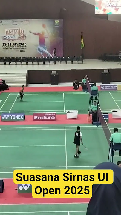 Suasana Sirnas Fisip UI Open 2025 #sirnasui #turnamenbadminton #bailarungui