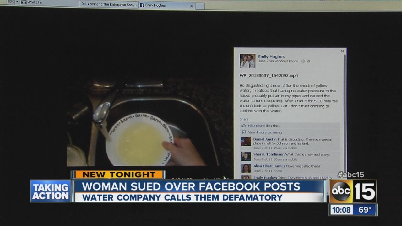 Valley woman sued over Facebook posts