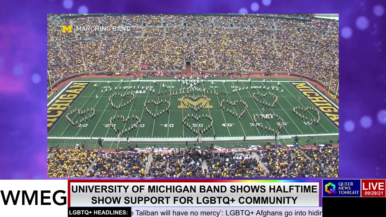 University of Michigan Band Shows Halftime Show Support For LGBTQ+