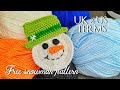 How To Do a ⛄⛄ snowman Christmas decoration – scraps yarn Free Crochet Pattern -  applique crochet