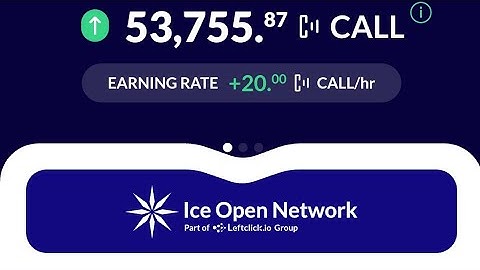 Join Call Fluent Telegram  bot by ICE network to mine $CALL