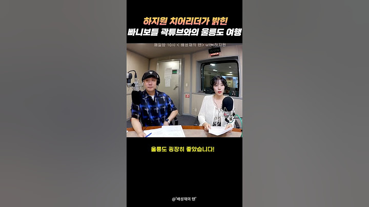 하지원 치어리더가 밝힌 빠니보틀 곽튜브와의 울릉도 여행 #하지원 #우수한 #곽튜브 #빠니보틀 #배성재