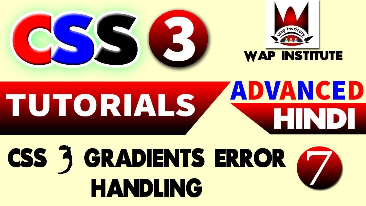 css3 gradients error handling - YouTube