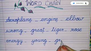 Word Chain Game✏️Playing with words ||Chain of words||innovative idea||english language Activity screenshot 5