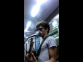 Imitador de Gustavo Cerati en el Subte D