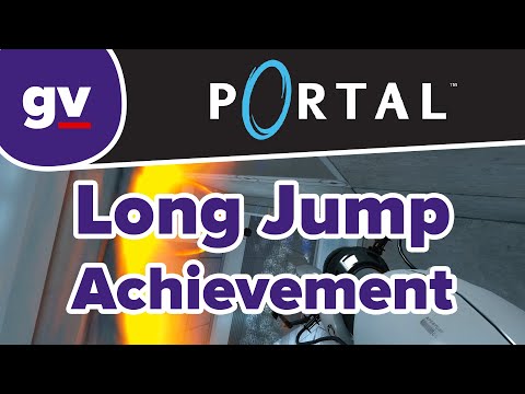 Portal - Long Jump Achievement - 300ft (Walkthrough)