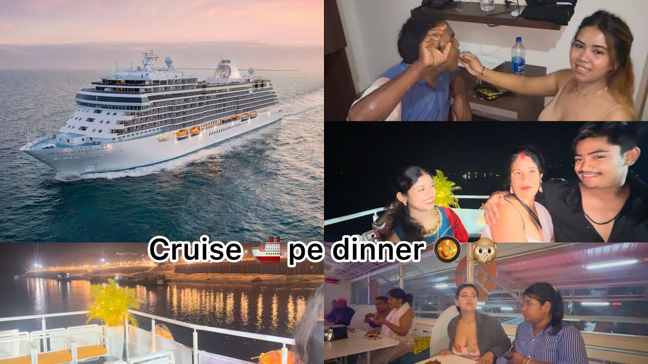 Luxury Dinner on  Cruise 🌙🚢 | Full Family ke saath Special Night”❤️‍🩹