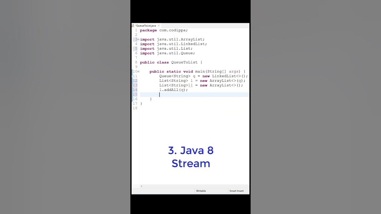 Convert queue to list in 4 ways in java | Java - Queue to list ...