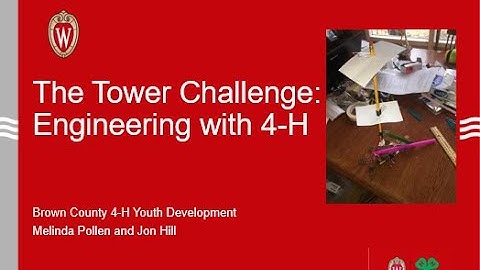 Tallest Tower Challenge:  a 4-H Engineering