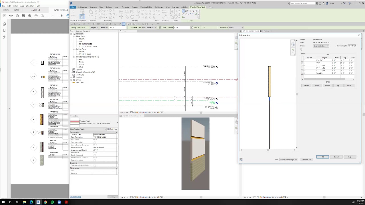 CREATING OUR FIRST STACKED WALL (EXTERIOR HOUSE WALL) - YouTube