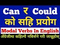 Can  could       can  could in english grammar  learn modal verbs  cancould