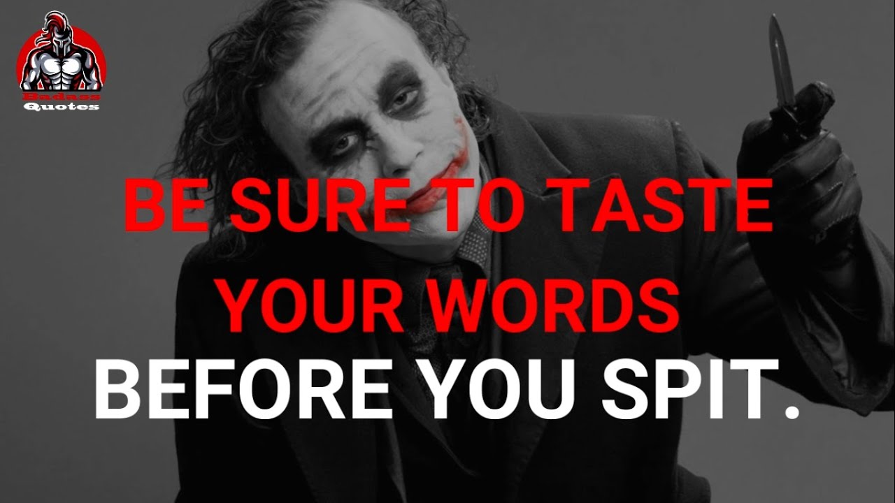 15 MOST POWERFULL MOTIVATIONAL JOKERS QUOTES(Jokers Collection) || BADASS QUOTES