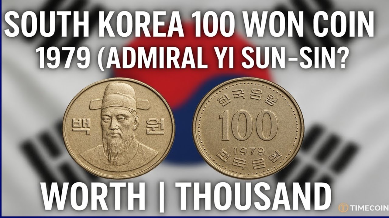 🇰🇷 1979 South Korea 100 Won Coin | Admiral Yi Sun-sin | Rare Coin & History Explained @TimeCoins 