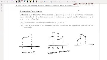 M308 Differential Equations, Section 6.1 (3/9) Piecewise Continuous, Ex4