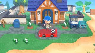Driving around in Animal Crossing
