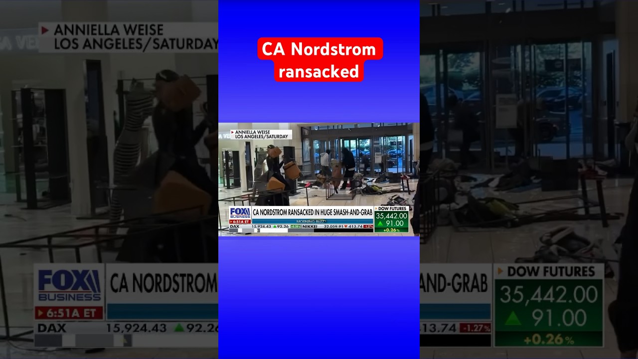 California retail store hit by flash mob in huge smash-and-grab #shorts