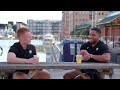 Caolan welcomes former teammate and school mate, Phil Cokanasiga, to Gloucester Rugby
