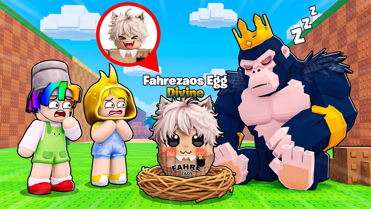 DUNDUN & LEMON KAGET! FAHREZAOS PRANK JADI TELUR DIVINE DI STEAL AN EGG ROBLOX!