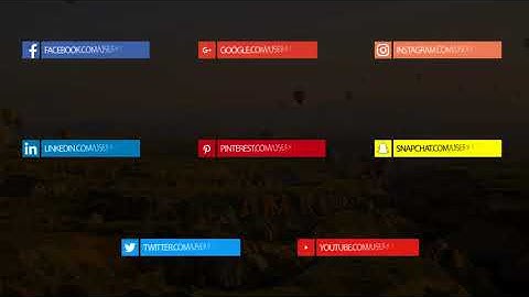 Social Media Lower Thirds 4K - After Effects Template