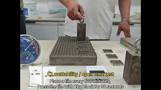 C1 wettability open time test