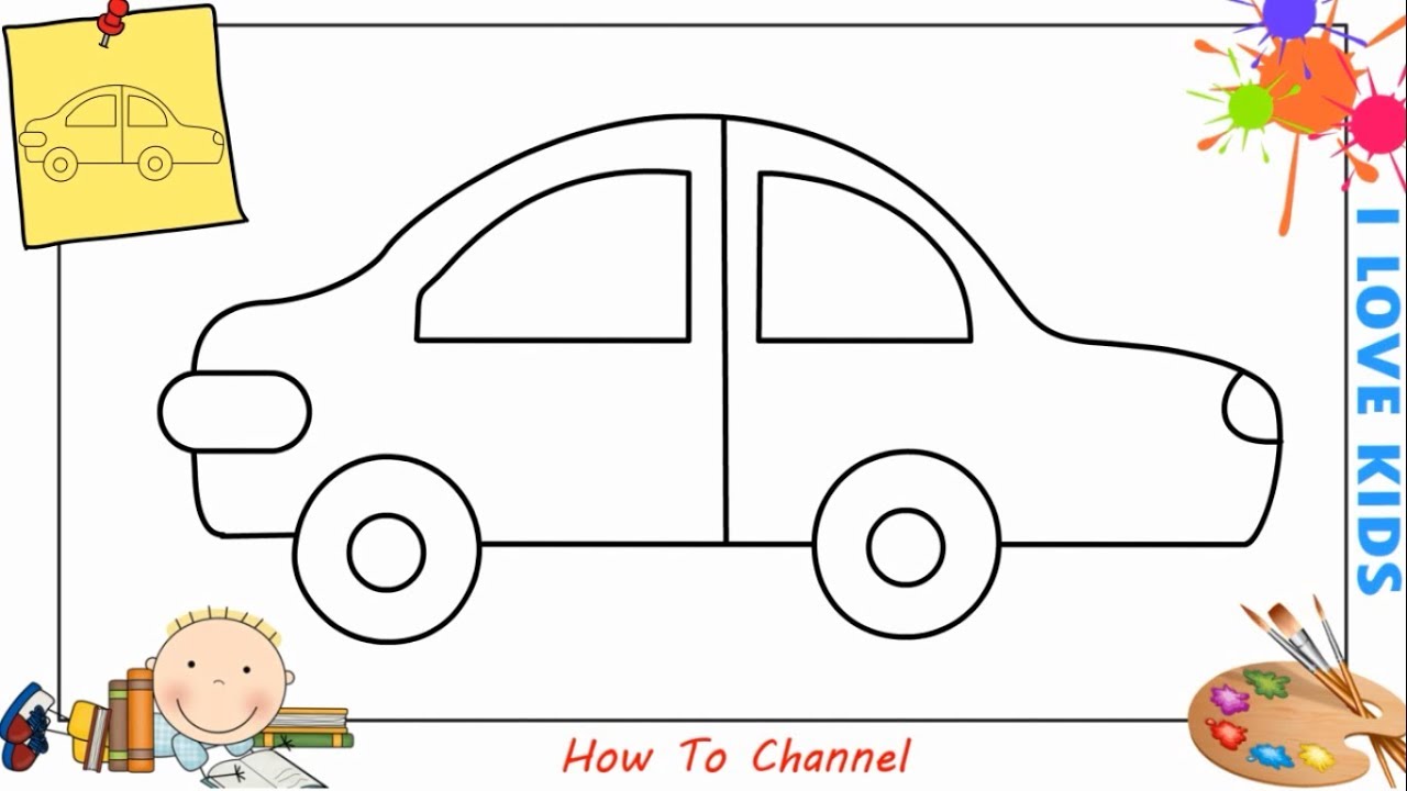 How To Draw A Car Step By Step For Kids?