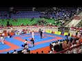 Pertandingan seru PB INKANAS VS SUMUT KELAS CADET -52 KG PUTRA di kejurnas Forki 2025 di riau