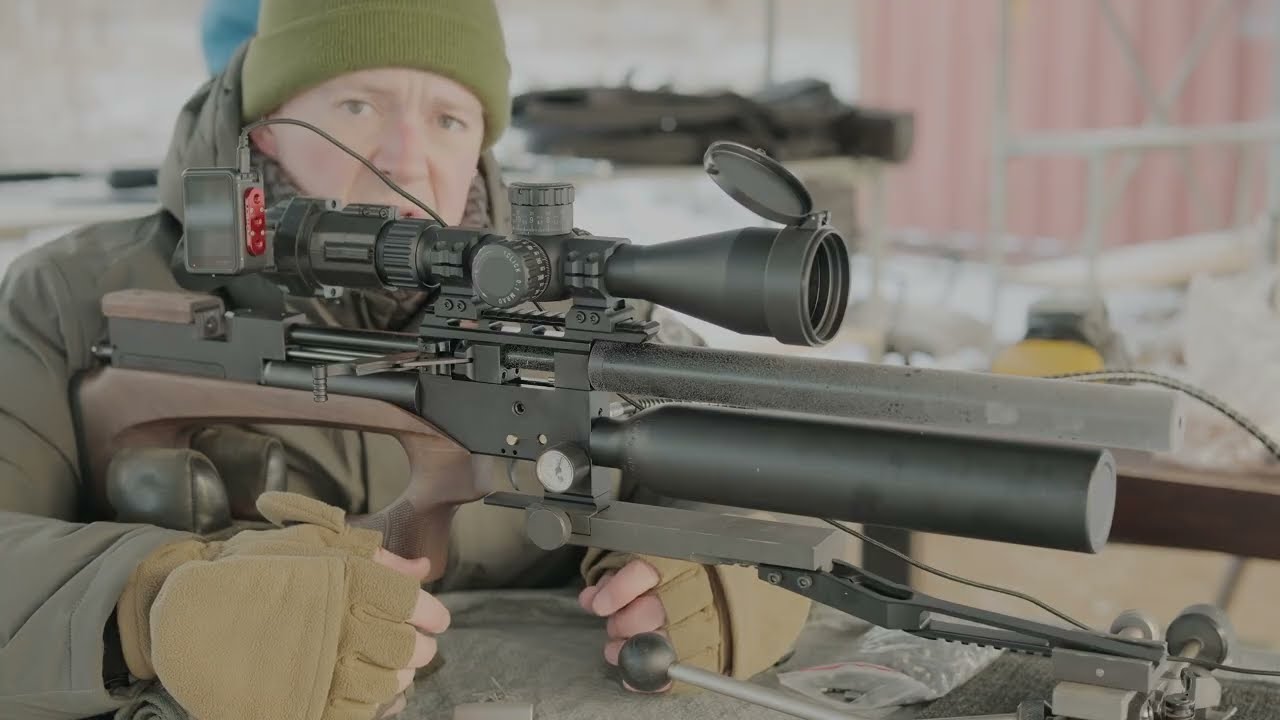 Шторм Зевс 6,35 пулей 4,2г в -15с и субминута на сотку! Отстрел по бумаге и железу!