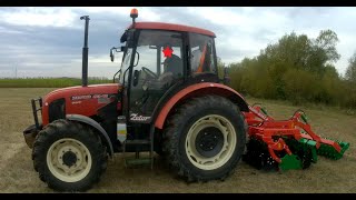 Skúška diskového podmietača na lúke (AGRO MASZ 2,5m)