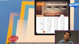 1005003040683765 Tuya Smart Life ZigBee 3 0 Wireless Portable Pushbutton 1,2,3,4 Gang R