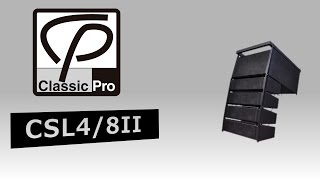 Classic Pro コンパクトラインアレイシステムCSL8/CSL4(ペア) CLASSIC PRO / パワードスピーカー CSL4/8II - YouTube