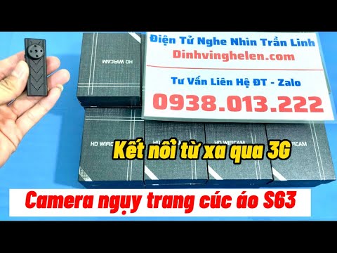 Video Camera Cúc Áo S63 ||Camera Siêu Nhỏ Nguỵ Trang Hình... - youtube