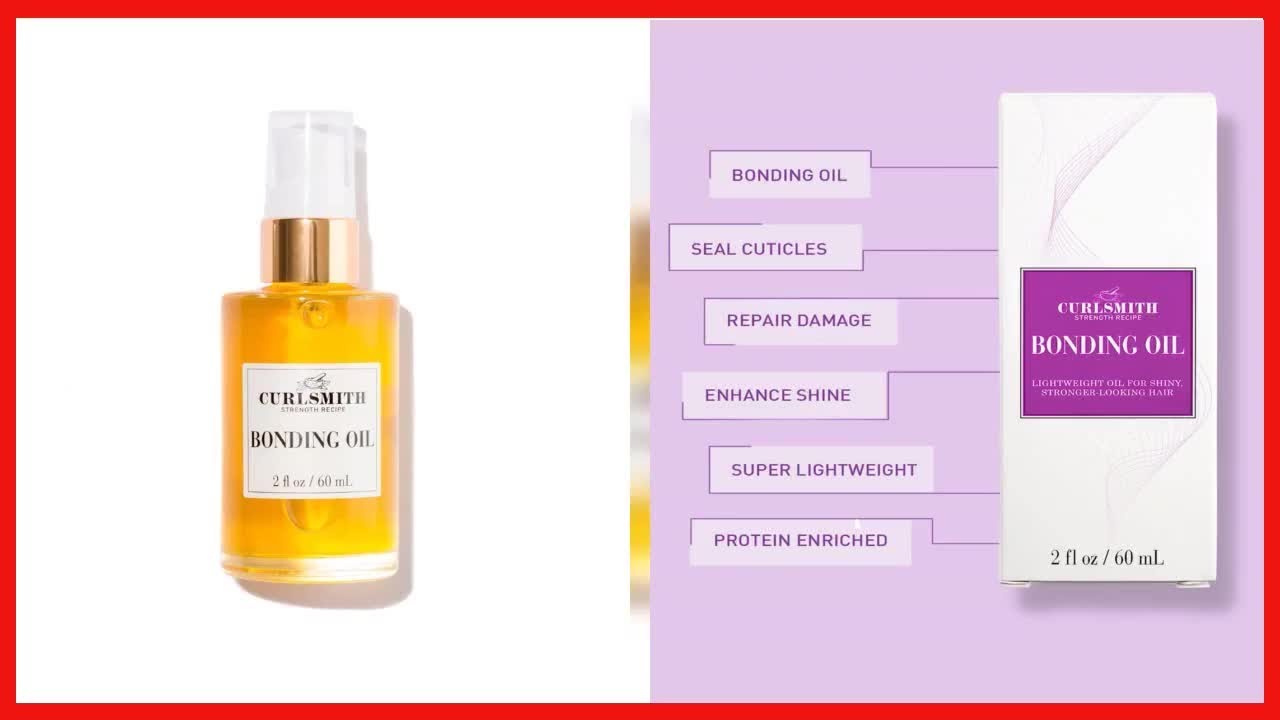 Curlsmith Bonding Oil, Lightweight Finishing Oil, For All Hair Types