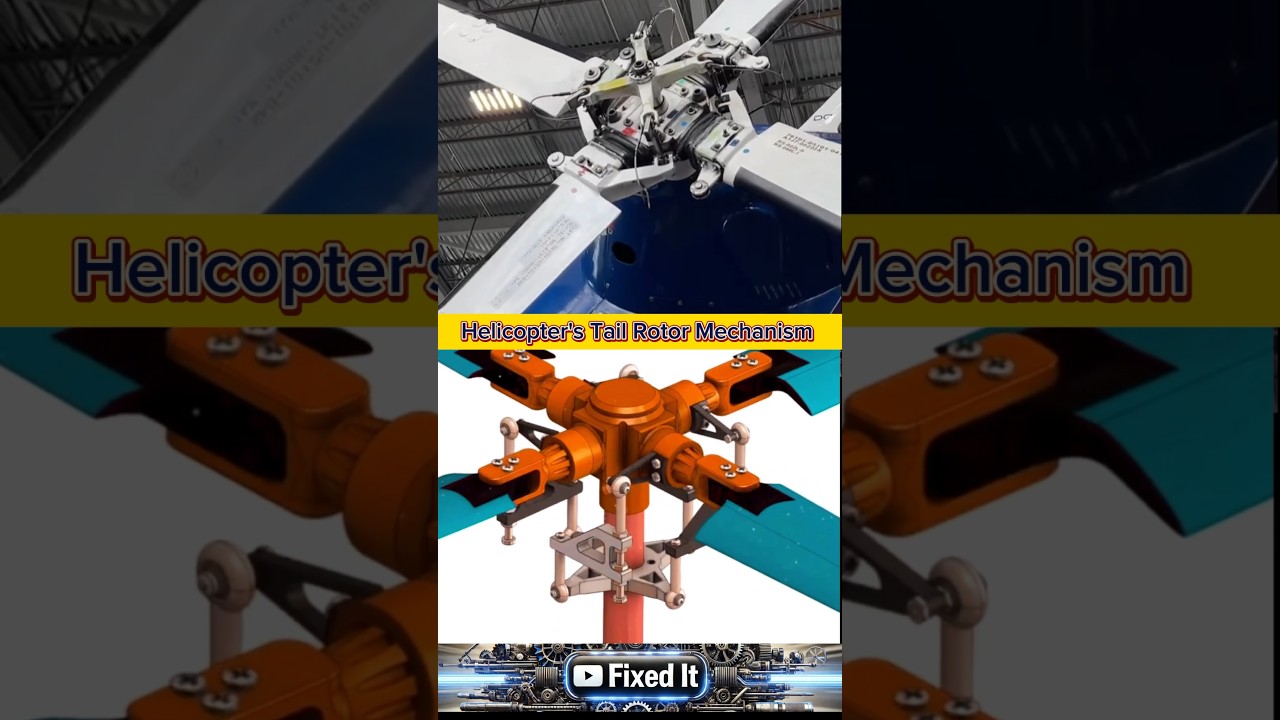 Helicopter Tail Rotor Mechanism Explained | How Pilots Control Yaw Stability and Direction 🚁⚙️