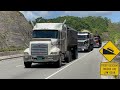 FULLY LOADED TRUCKS GOING UP &amp; DOWN ON THE EDWARD SEAGA HIGHWAY / S1:E1