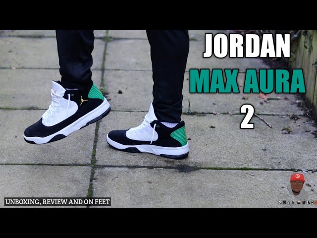 jordan max aura 2 on feet