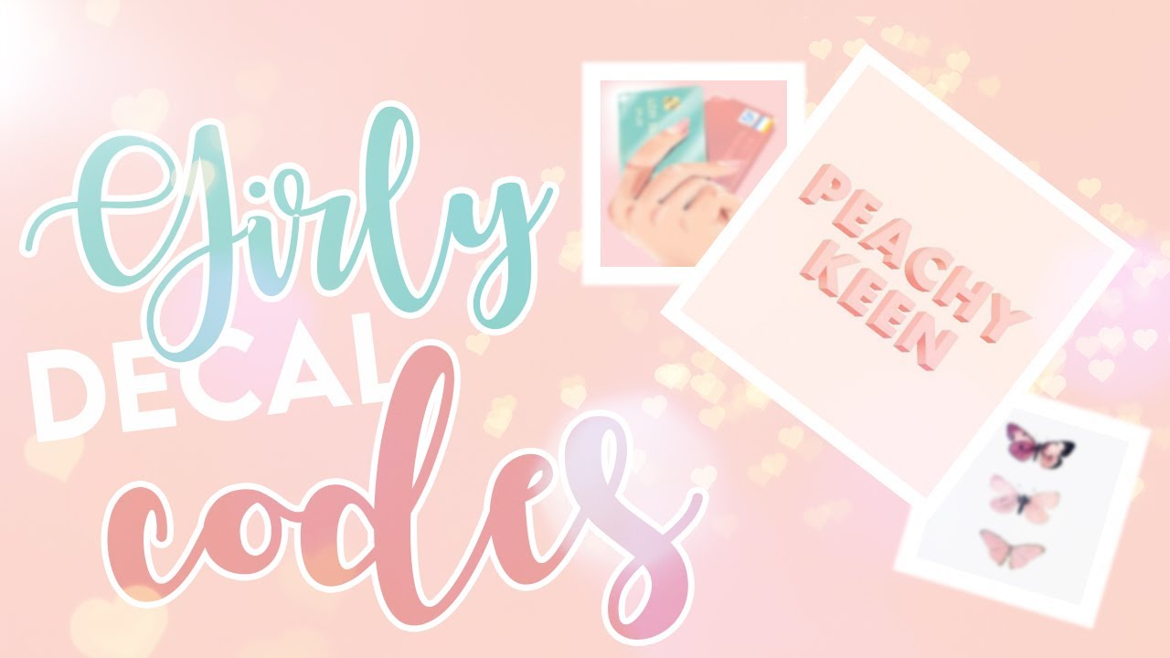 10 Girly Aesthetic Decal Codes Pink Aesthetic Decal Codes Bonnie Builds Roblox Bloxburg Youtube - roblox pink aesthetic
