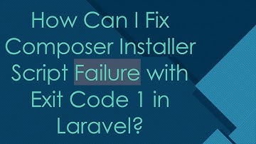 How Can I Fix Composer Installer Script Failure with Exit Code 1 in Laravel?