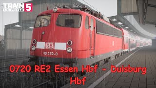 0720 RE2 Essen Hbf - Duisburg Hbf - Hauptstrecke Rhein-Ruhr - BR 110 - Train Sim World 5