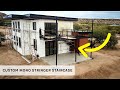 TIME LAPSE - Custom Steel Mono Stringer Staircase and Railing | Part 2