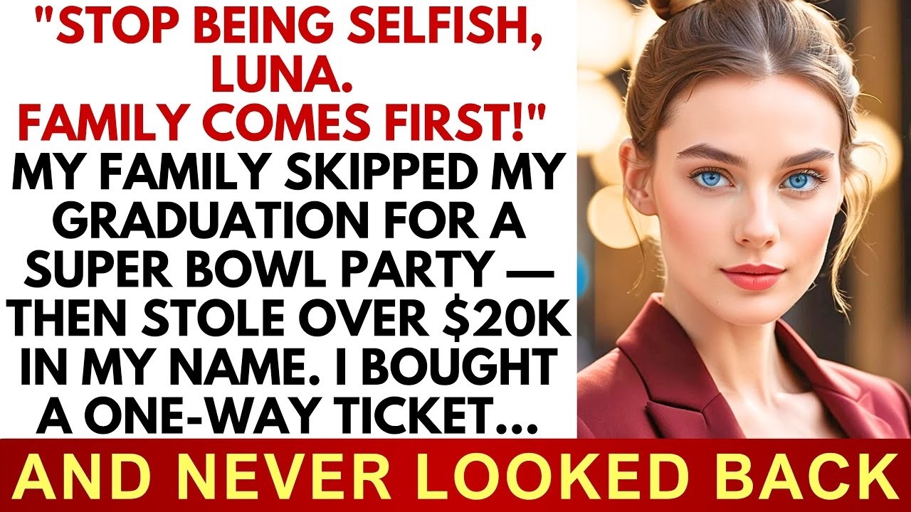 My Family Skipped My Graduation For The Super Bowl — Then Stole $20,000 In My Name  I Fought Back
