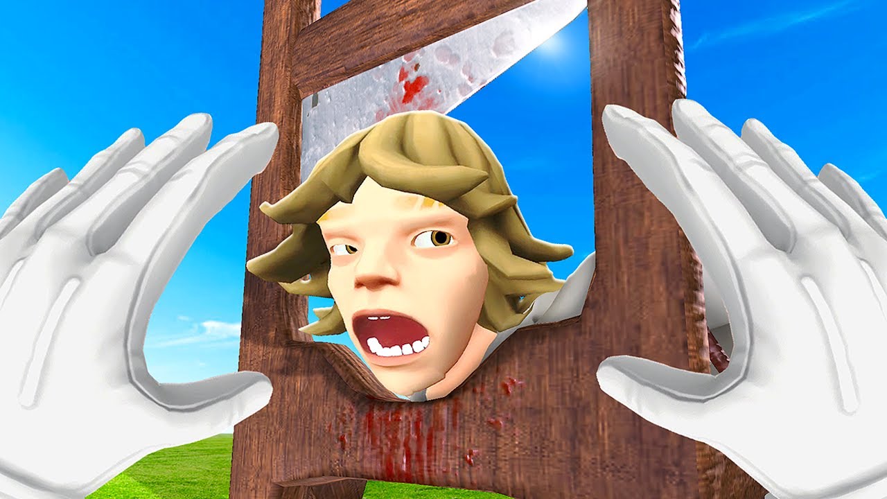 Using a GUILLOTINE on the 67 Kid in VR