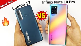 Infinix Note 10 Pro vs Tecno Camon 17 Speed Test Comparison | Phonebolee