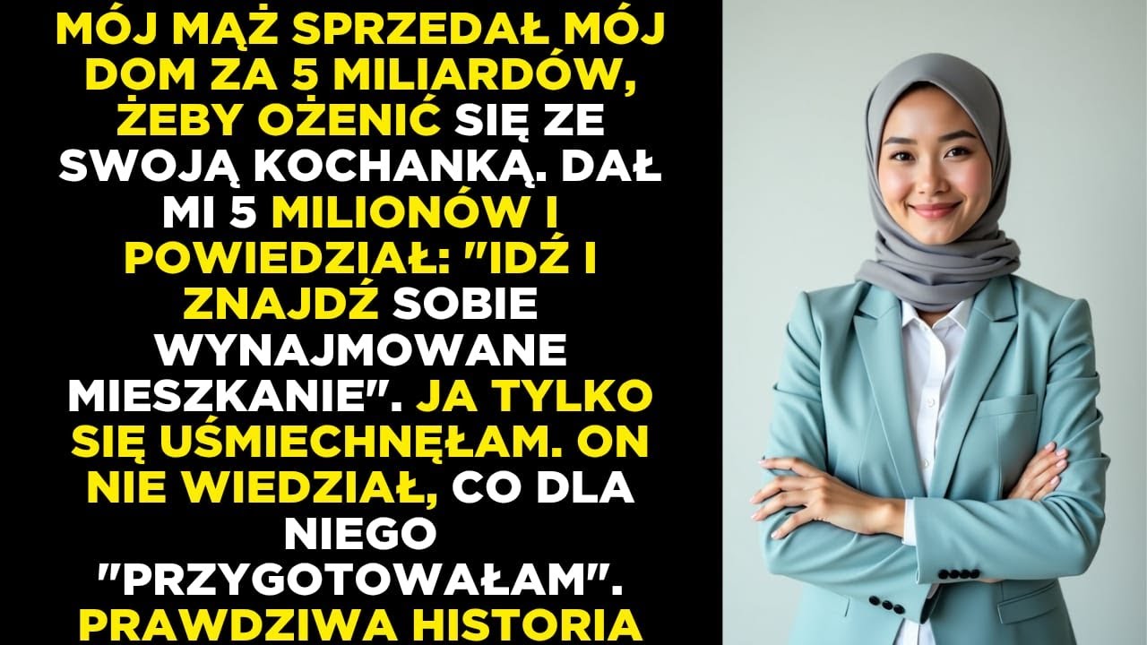 Po cichu mój mąż sprzedał mój dom za 5 miliardów i mnie zostawił — nie wiedział, co przygotowałam…